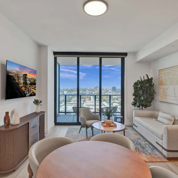 Refined 1BR on the 15th | Balcony, Pool & Gym - Image 1